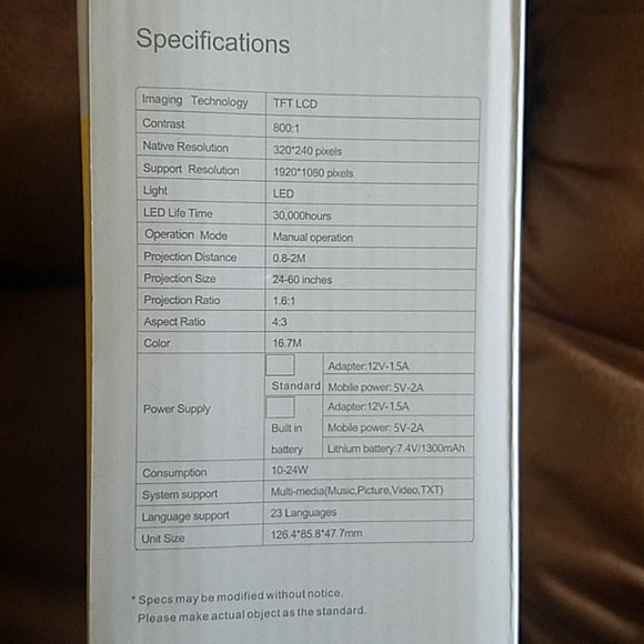 LED Projector - Picture 3 of 3